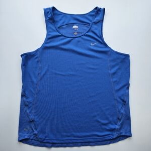 Nike Men's Vibrant Cornflower Blue Fit-Dry Athletic Tank Top